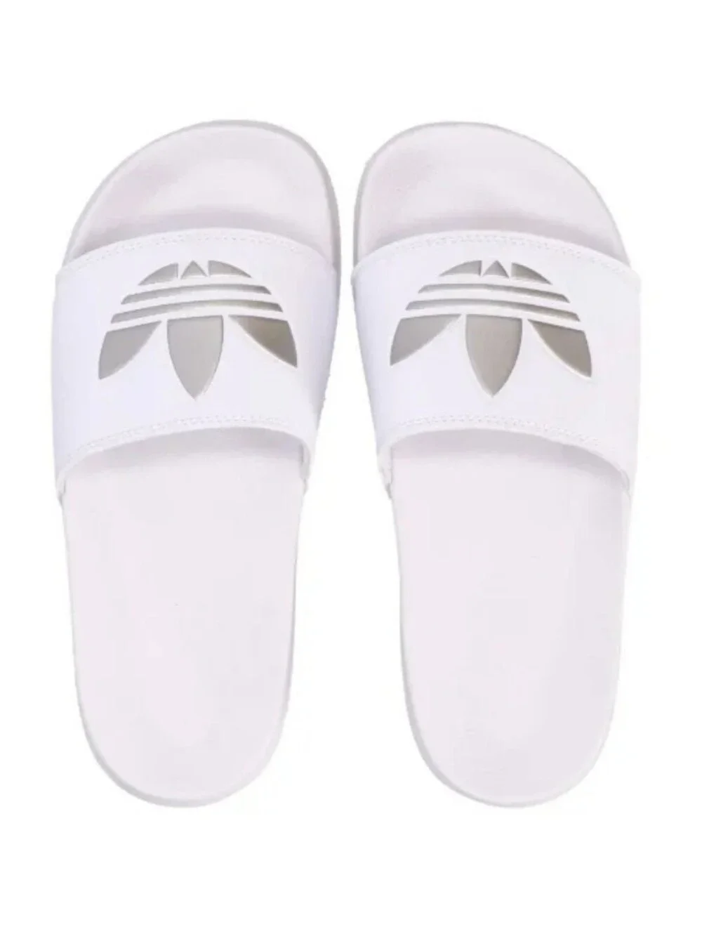adidas Adilette Lite Trefoil Slides - White